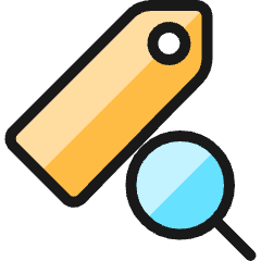 Tags Search Icon from Ultimate Colors Set