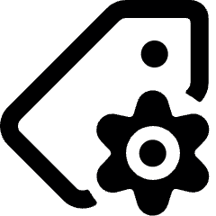 Tags Settings Alternate Icon from Ultimate Bold Set