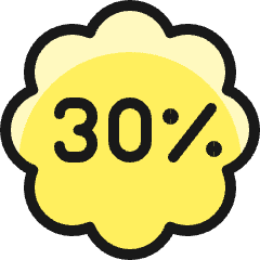 Discount 30 Icon from Ultimate Colors Set