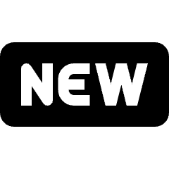 New Banner Sign Icon from Nova Solid Set