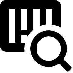 Tag Barcode Search Check Icon from Nova Solid Set