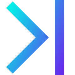 Arrow Chevron Last Page Icon from Sharp Gradient Set
