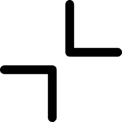 Arrows Chevrons Collapse Content Icon from Core Line Set