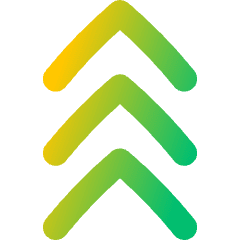 Arrows Chevrons Stat Icon from Flex Gradient Set