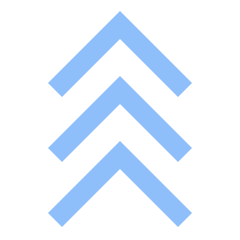 Arrows Chevrons Stat Icon from Sharp Flat Set