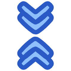 Arrows Chevrons Unfold Less Double Icon from Plump Duo Set