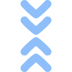 Arrows Chevrons Unfold Less Double Icon from Flex Flat Set