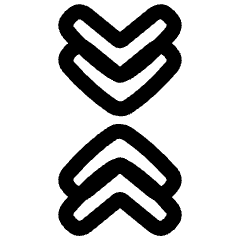 Arrows Chevrons Unfold Less Double Icon from Plump Line Set