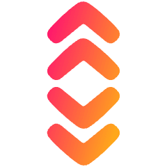 Arrows Chevrons Unfold More Double Icon from Plump Gradient Set