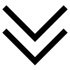 Double Tailless Line Arrow Down Icon from Sharp Line Set
