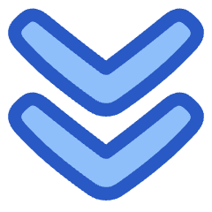 Double Tailless Line Arrow Down Icon from Plump Duo Set