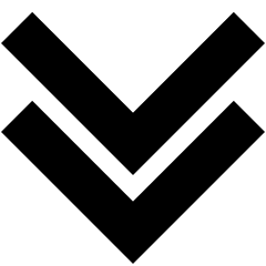 Double Tailless Line Arrow Down Icon from Sharp Solid Set
