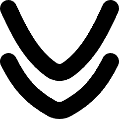 Double Tailless Line Arrow Down Icon from Flex Solid Set