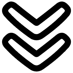 Double Tailless Line Arrow Down Icon from Plump Remix Set