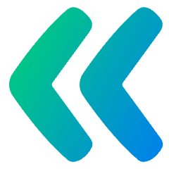 Double Tailless Line Arrow Left Icon from Plump Gradient Set