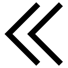 Double Tailless Line Arrow Left Icon from Sharp Line Set