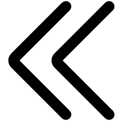 Double Tailless Line Arrow Left Icon from Core Remix Set