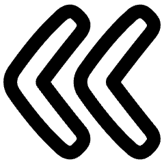 Double Tailless Line Arrow Left Icon from Plump Remix Set