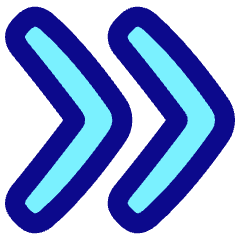 Double Tailless Line Arrow Right Icon from Plump Pop Set