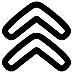 Double Tailless Line Arrow Up Icon from Plump Remix Set