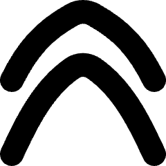 Double Tailless Line Arrow Up Icon from Flex Solid Set