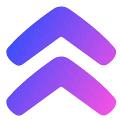 Double Tailless Line Arrow Up Icon from Plump Gradient Set