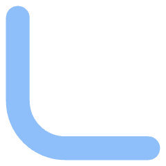Tailless Line Arrow Bottom Left Icon from Flex Flat Set