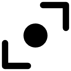 Tailless Line Arrow Diagonal Scroll 1 Icon from Core Remix Set