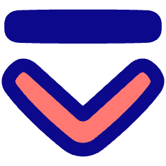 Tailless Line Arrow Down 2 Icon from Plump Pop Set