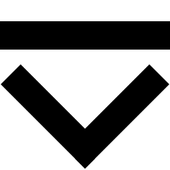 Tailless Line Arrow Down 2 Icon from Sharp Solid Set