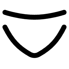 Tailless Line Arrow Down 2 Icon from Flex Line Set