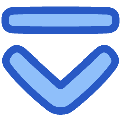 Tailless Line Arrow Down 2 Icon from Plump Duo Set
