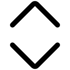 Tailless Line Arrow Expand Vertical Sort Icon from Core Line Set