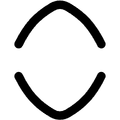 Tailless Line Arrow Expand Vertical Icon from Flex Line Set