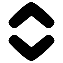 Tailless Line Arrow Expand Vertical Icon from Plump Solid Set