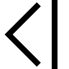 Tailless Line Arrow Left 2 Icon from Sharp Line Set