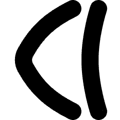 Tailless Line Arrow Left 2 Icon from Flex Solid Set