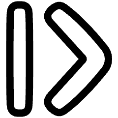 Tailless Line Arrow Right 2 Icon from Plump Line Set