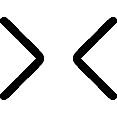 Tailless Line Arrow Shrink Horizontal 1 Icon from Core Line Set