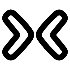 Tailless Line Arrow Shrink Horizontal 1 Icon from Plump Remix Set