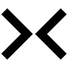 Tailless Line Arrow Shrink Horizontal 1 Icon from Sharp Solid Set