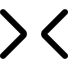 Tailless Line Arrow Shrink Horizontal 1 Icon from Core Remix Set