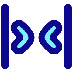 Tailless Line Arrow Shrink Horizontal 2 Icon from Plump Pop Set