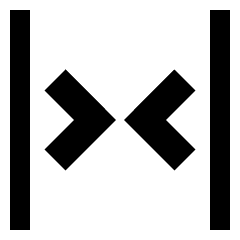 Tailless Line Arrow Shrink Horizontal 2 Icon from Sharp Solid Set