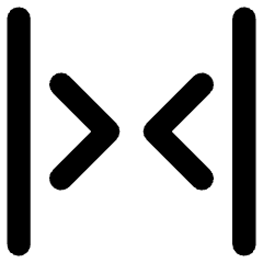 Tailless Line Arrow Shrink Horizontal 2 Icon from Core Remix Set