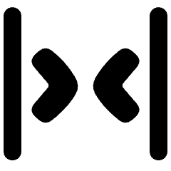 Tailless Line Arrow Shrink Horizontal 2 Icon from Plump Solid Set