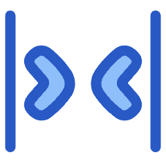 Tailless Line Arrow Shrink Horizontal 2 Icon from Plump Duo Set