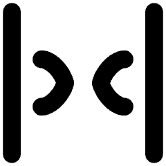 Tailless Line Arrow Shrink Horizontal 2 Icon from Flex Solid Set