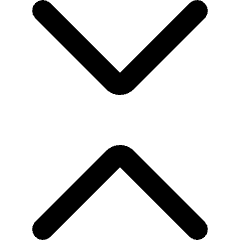 Tailless Line Arrow Shrink Vertical Icon from Core Remix Set