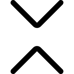 Tailless Line Arrow Shrink Vertical Icon from Core Line Set
